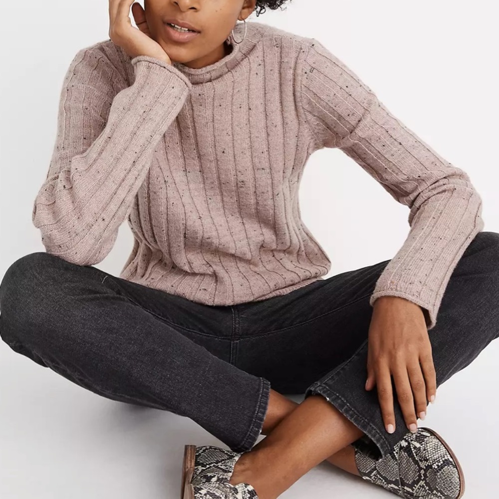 Madewell Donegal Evercrest Turtleneck Sweater in Coziest Yarn
